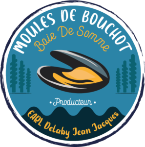 Logo réalisé par une agence de communication pour un producteur de moules en Baie de Somme - Picardie - France